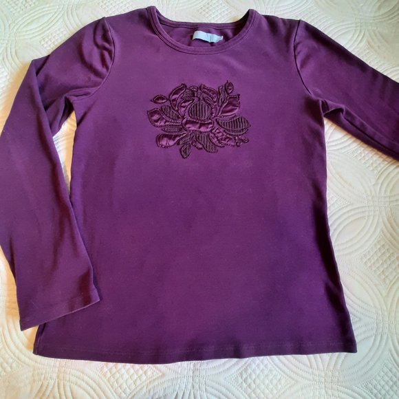 Denver Hayes t-shirt.Long sleeved.Size Medium. Purple - Picture 2 of 10